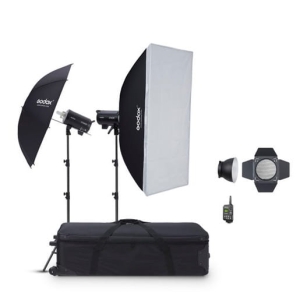 Zestaw studyjnych lamp błyskowych GODOX DP600III-C (2x DP600III i akcesoria)