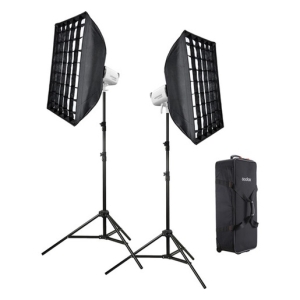 Zestaw Godox 2 x Litemons  LA150R K2 White,  lampy LED RGB + akcesoria + torba