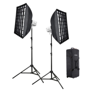 Zestaw Godox 2 x Litemons LA300Bi K2 White – dwukolorowe lampy LED + akcesoria + torba